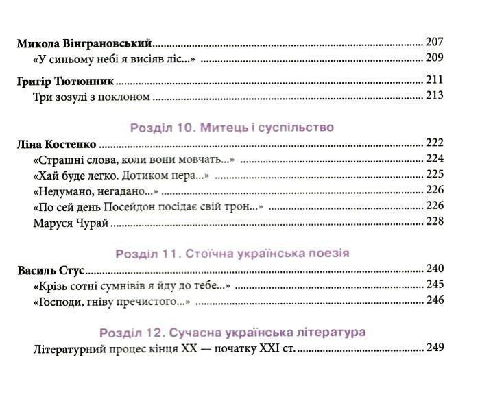 "Українська література. Підручник. 11 клас. Рівень стандарт" - Коваленко Л., Бернадська Н. (Тверда обкладинка) OSVI0043 фото