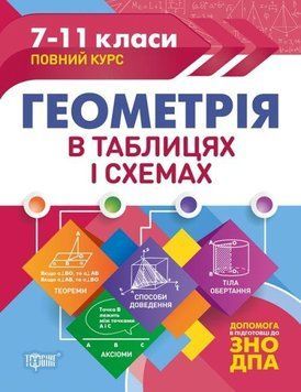 Геометрия в таблицах и схемах. 7-11 классы. Помощь в подготовке к ГНА, ВНО - Роганин О.М. TOR0227 фото