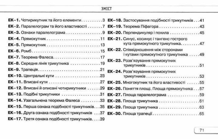 "Геометрія. Експрес-контроль з геометрії. 8 клас. НУШ" - Тарасенкова Н. ORIO0052 фото