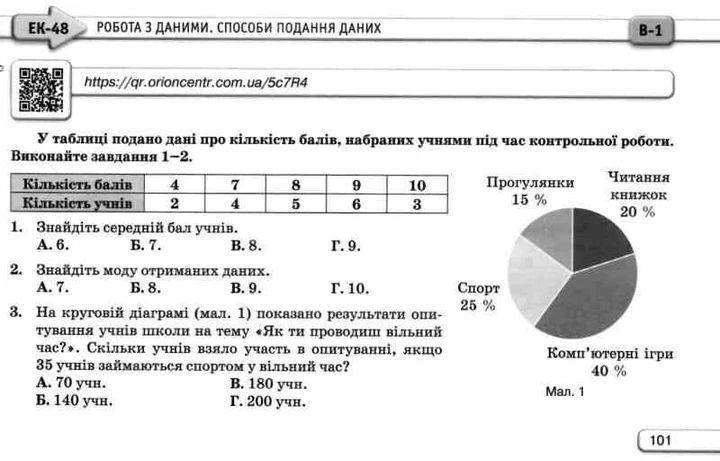 "Геометрія. Експрес-контроль з геометрії. 8 клас. НУШ" - Тарасенкова Н. ORIO0052 фото